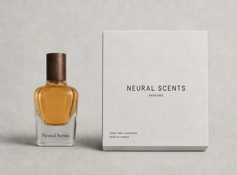 Neural Scents bottle and box side by side